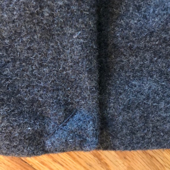 ASOS Wool Trench Coat in Dark Charcoal - Picture 5 of 5